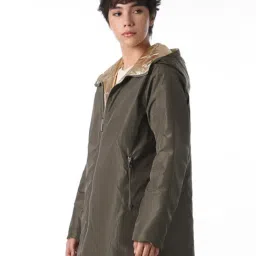 Only Green Polyester Solid Puffer Jacket image 4
