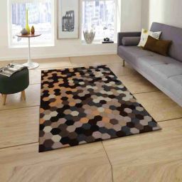 Presto Brown & Grey Wool Hand Tufted Carpet-image-12