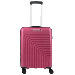 Aristocrat Wego Pink Textured Hard Cabin Trolley Bag - 36 cm-image-47