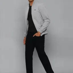 Allen Solly Grey Cotton Regular Fit Jacket image 5
