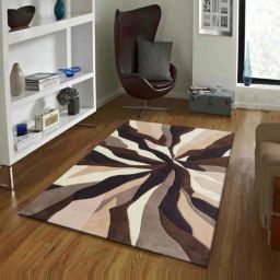 Presto Brown Wool Hand Tufted Carpet-image-74