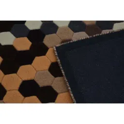 Presto Brown & Grey Wool Hand Tufted Carpet image 4