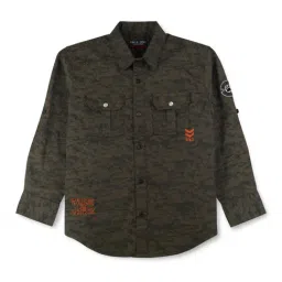 Gini & Jony Kids Green Printed Full Sleeves Shirt-picture-30