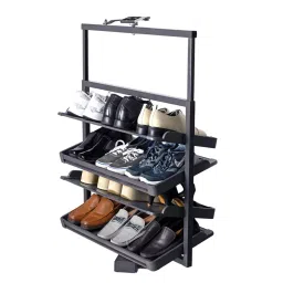 Olive 500x360x1340 mm 6 Layer 600 mm Cabinet Width Adustable Shoes Rack-picture-12