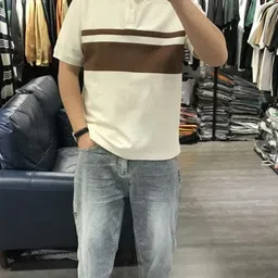 StyleCast Men Striped Polo Collar T-shirt-picture-38