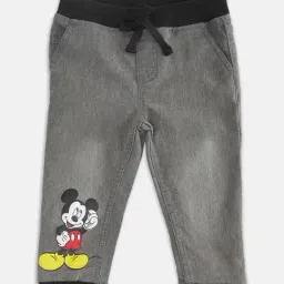 Pantaloons Baby Light Grey Printed Jeans-image-6