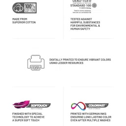 DDecor Others Brown 136 TC Cotton Double Bedsheet with 2 Pillow Covers image 5