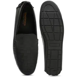 Teakwood Leathers Men's Black Casual Loafers image 4