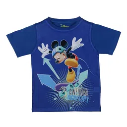 Mickey Mouse Family Boys Blue Printed Round Neck T-shirt-picture-12