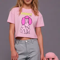 Cherry Crumble Girls Printed T-shirt image 1