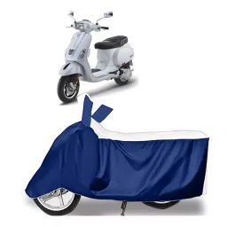 Auto Pearl Two Wheeler Cover for Vespa SXL 150 BS6 - White, Blue-picture-32