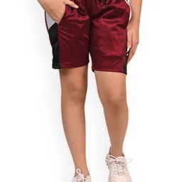 BAESD Girls Colourblocked High-Rise Shorts-image-26