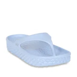 Doubleu Women's Blue Flip Flops image 4