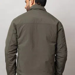 Seapen Men Mock Collar Solid Lightweight Bomber Jacket image 4