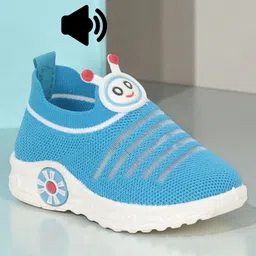 Lil Lollipop Striped Slip On Musical Shoes - Blue-picture-28