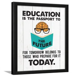 Chaka Chaundh Motivational Educational Quotes Wall Art image 4