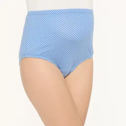 Bella Mama Cotton Elastane High Coverage Panty Set Pack of 2 Polka Dot Print (Colour May Vary) image 4