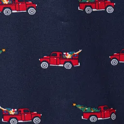 JASH KIDS Cotton Knit Full Sleeves Car Printed Shirt - Navy Blue image 4