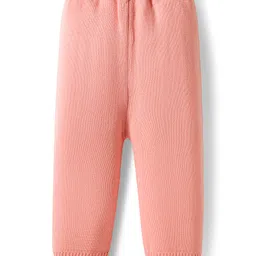 Babyhug Knitted Full Sleeves Sweater Set With Cable Knit Design - Pink image 4