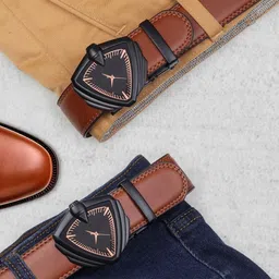 Roadster Men PU Formal Belt image 2