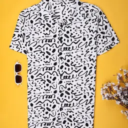 V-Mart Boys Printed Spread Collar Regular Fit Shirt-picture-10