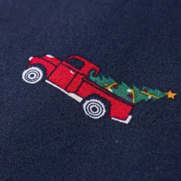 JASH KIDS Cotton Knit Full Sleeves Car Printed Shirt - Navy Blue image 5