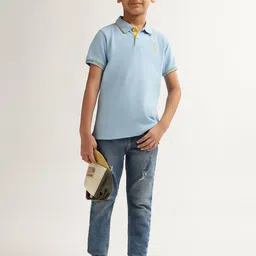 Blue Giraffe Boys Applique T-shirt image 5