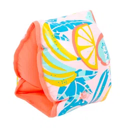 nabaiji Adult Swimming Pool Armbands for More Than 60 kg Secure & Buoyant Pink Orange image 3
