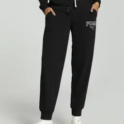 Puma Black Logo Print Sports Joggers-picture-24