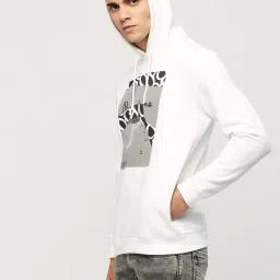 Pepe Jeans White Regular Fit Printed Hooded Sweatshirt image 3
