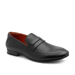 Ruosh Men's Black Formal Loafers image 3