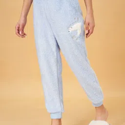 Dreamz by Pantaloons Blue Embroidered Joggers image 3