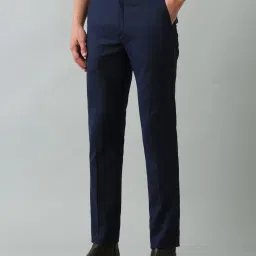 Arrow Blue Slim Fit Trousers image 3