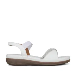 Inc.5 Women's White Ankle Strap Wedges image 3