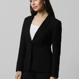 Van Heusen Black Regular Fit Formal Blazer image 3