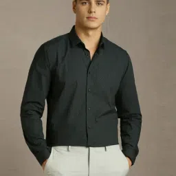 Louis Philippe Green Slim Fit Printed Shirt-picture-41