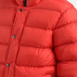 Levi's Red Regular Fit Quilted Hooded Jacket image 3