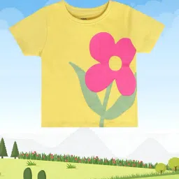 MINIKLUB Kids Yellow Floral Print Top-image-21