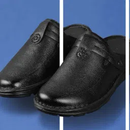 Mochi Men's Black Mules-image-51