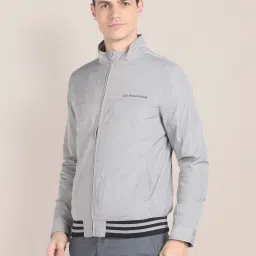 U.S. Polo Assn. Light Grey Regular Fit Jacket image 3