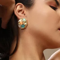 Sohi The Floralis Stud Earrings for Women image 3