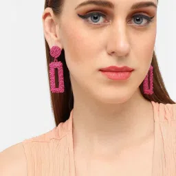 Sohi Gold Plated Party Designer Drop Earrings image 3