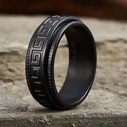 MEENAZ Men Silver Plated Stainless Steel Band Finger Ring-picture-36