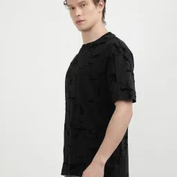Calvin Klein Black Cotton Regular Fit Printed T-Shirt image 3