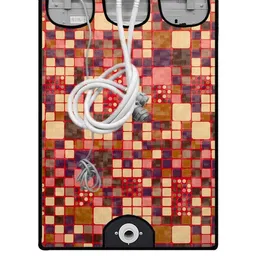 The Furnishing Tree Washing Machine Cover Abstract Pattern Brown Compatible for Whirlpool 6.2 Kg Fu image 5