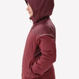 Quechua by Decathlon Kids Deep Chocolate Hiking Jacket image 3