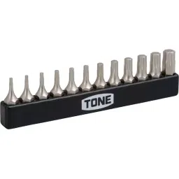 TONE Torxplus Bit Set One Head BT-6IP to BT-40IP (2 pieces of 6IP), BTIP12S (Set of 12 Pcs) image 2