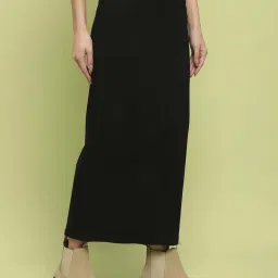 MADAME Black Cotton Skirt image 3
