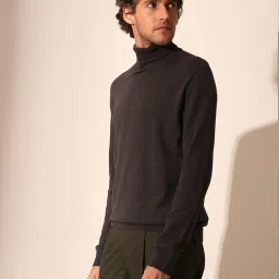Selected Homme Black Cotton Regular Fit Pullover image 3