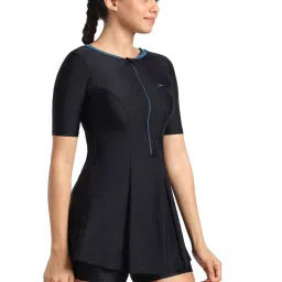 Speedo Black Plain Swimwear image 3